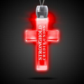 24" Red Cross Light-Up Pendant Necklace